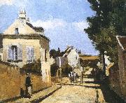 Camille Pissarro Pang Schwarz street map oil painting reproduction
